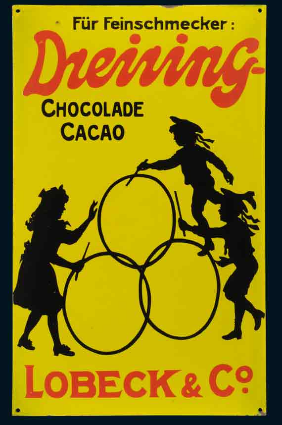 Dreiring-Chocolade Cacao Lobeck & Co. 