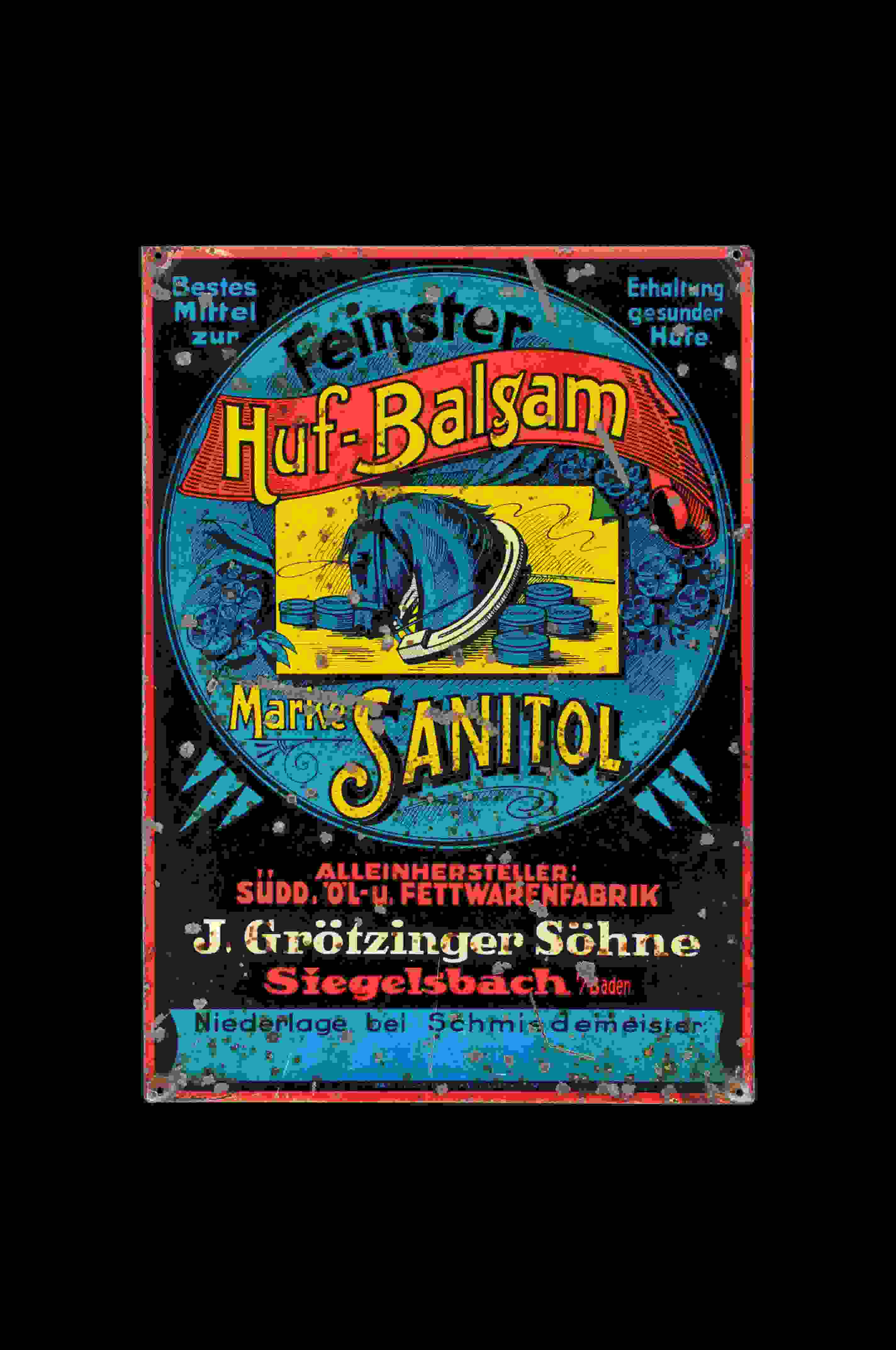 Sanitol Huf-Balsam J. Grötzinger Söhne 