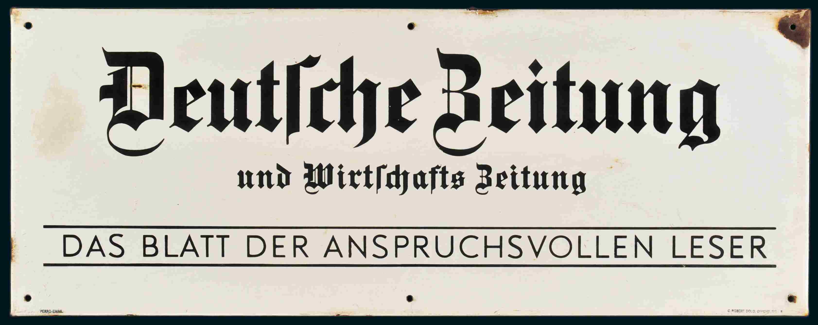 Deutsche Zeitung und Wirtschafts Zeitung 