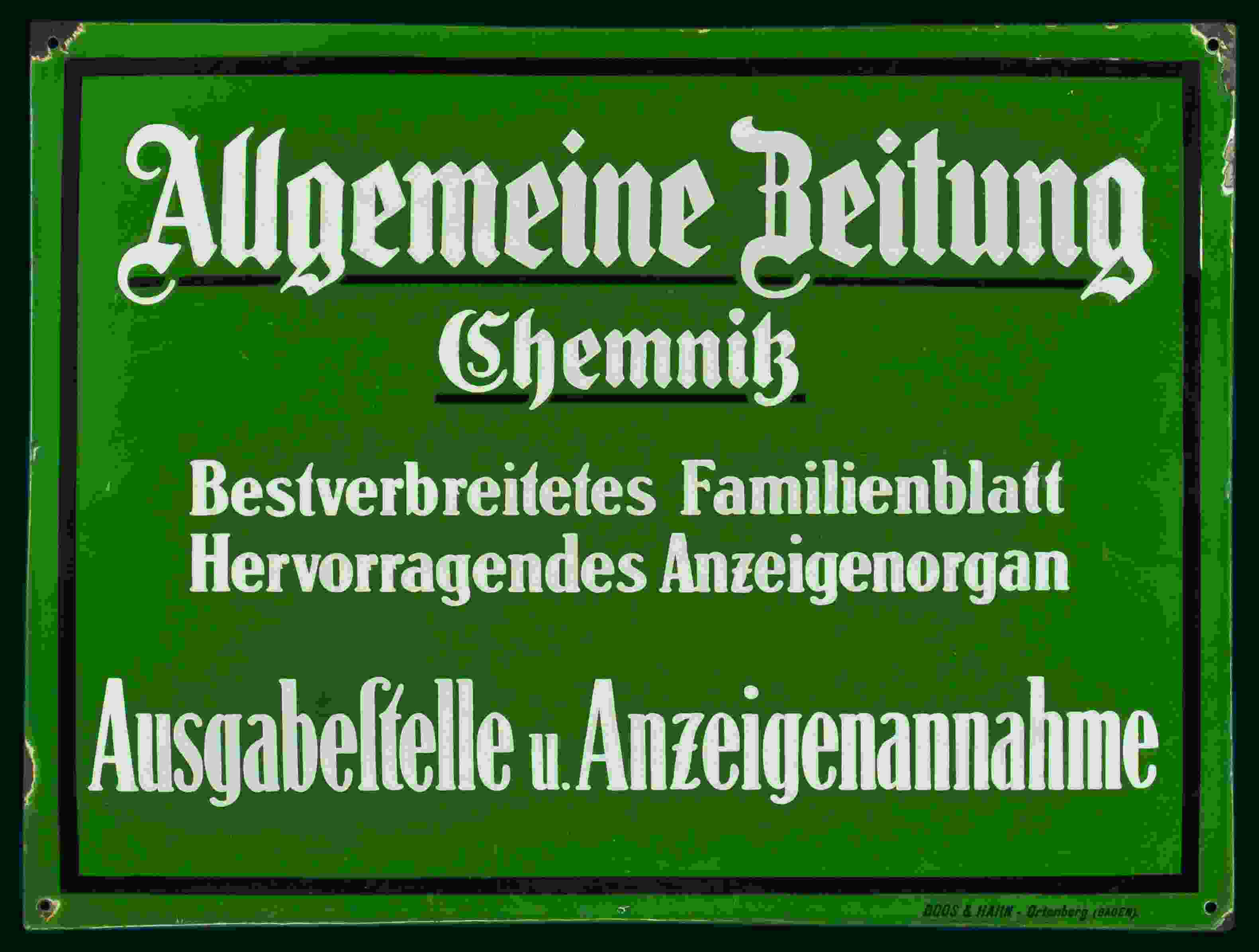 Allgemeine Zeitung Chemnitz 