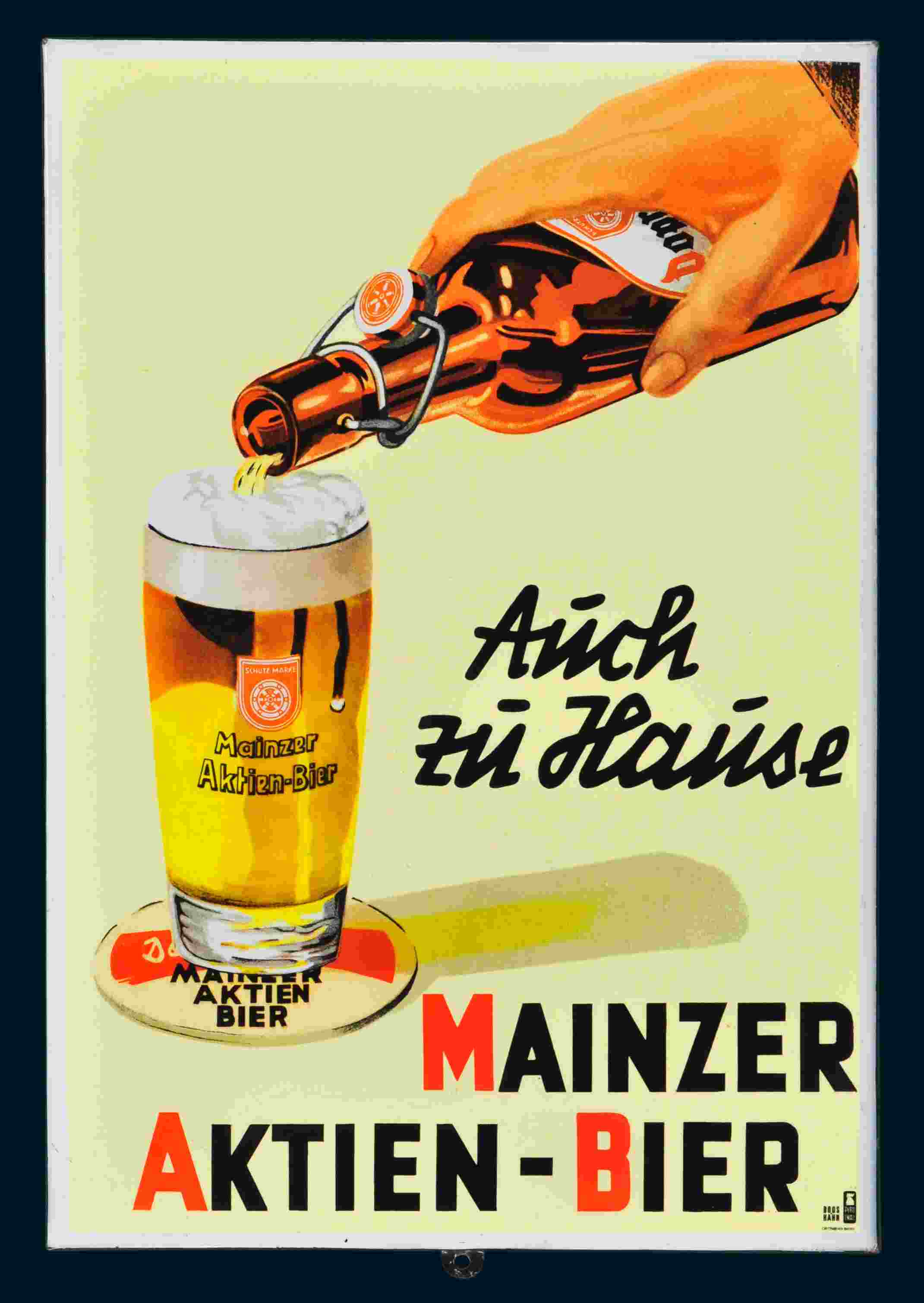 Mainzer Aktien-Bier Auch zu Hause 