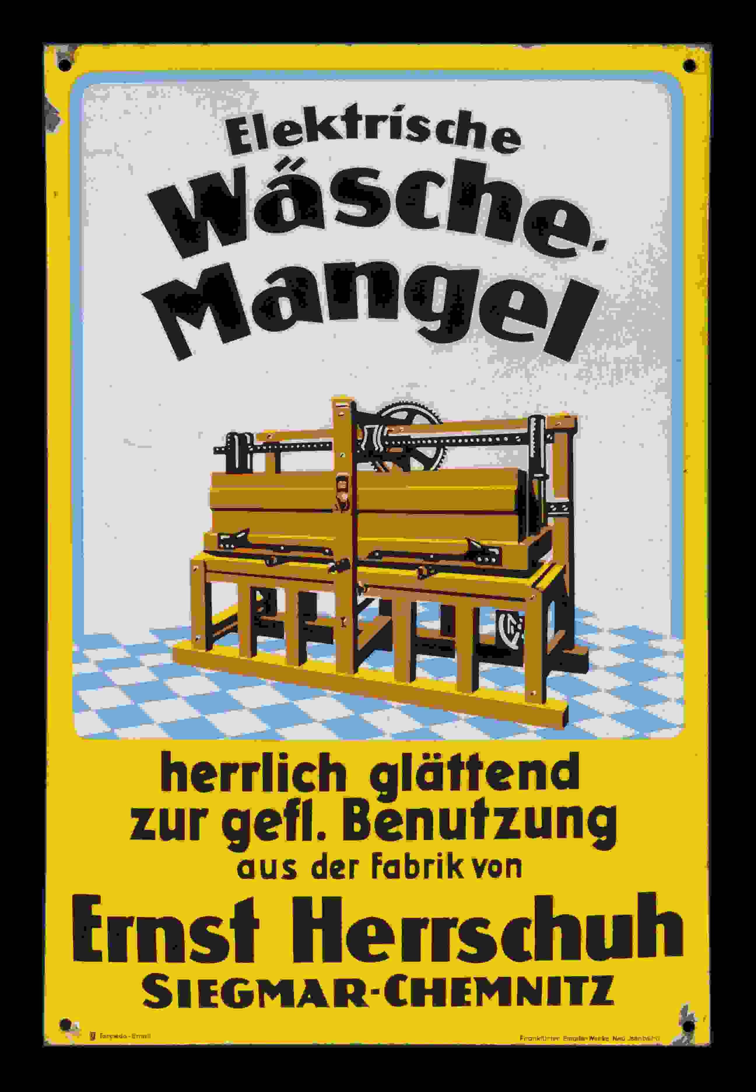 Ernst Herrschuh elektrische Wäsche-Mangel 