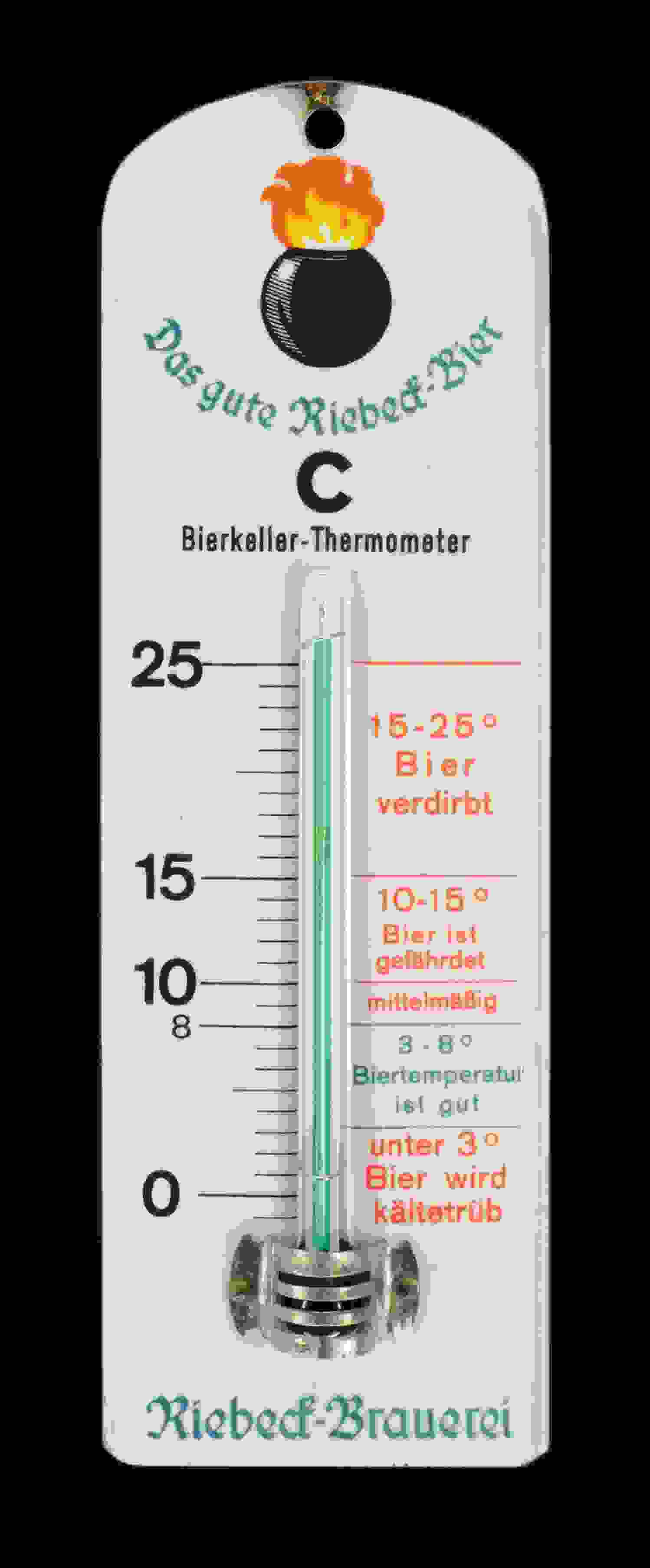 Riebeck Bier Bierkeller-Thermometer 