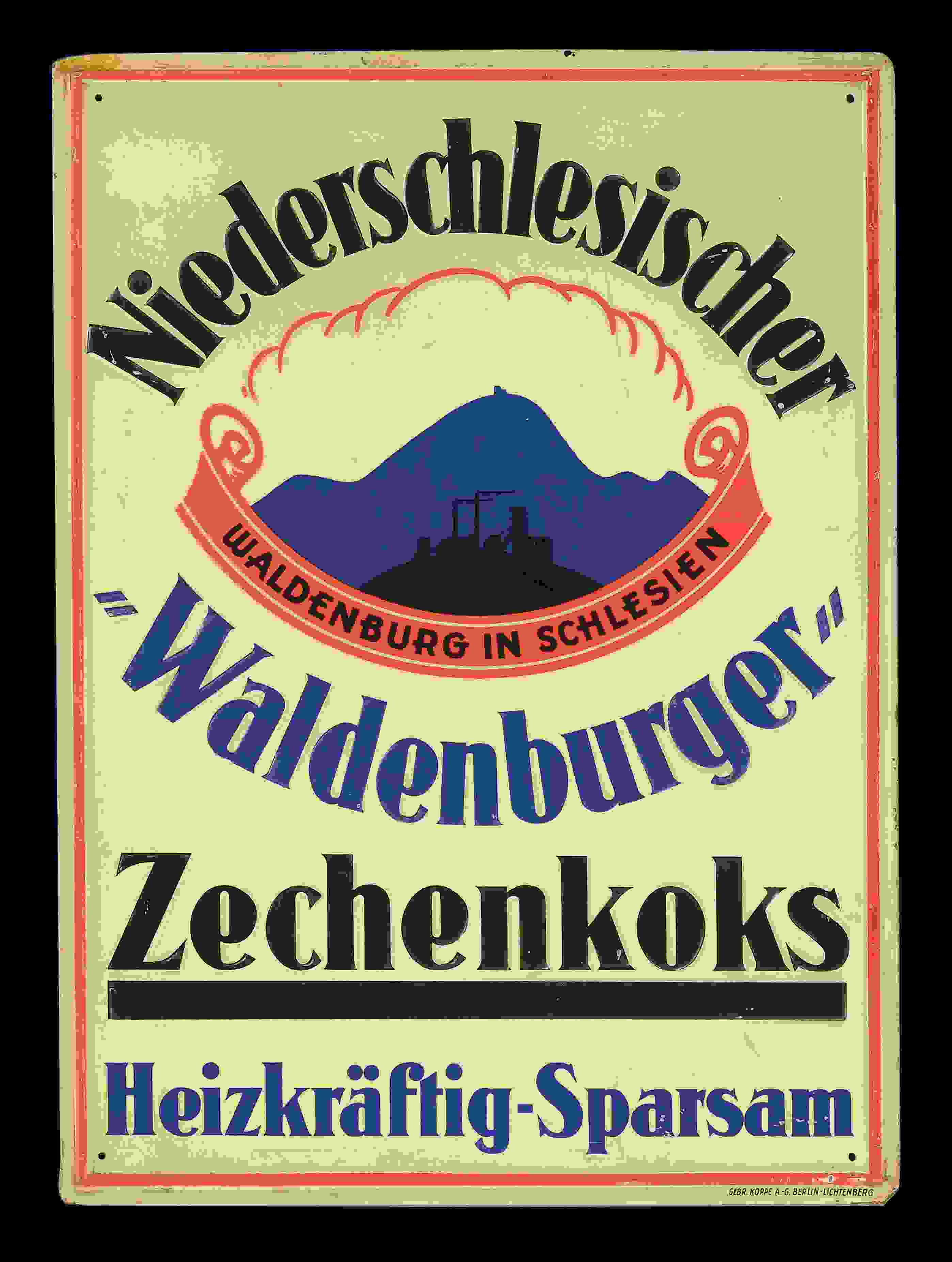 Niederschlesischer Waldenburger Zechenkoks 