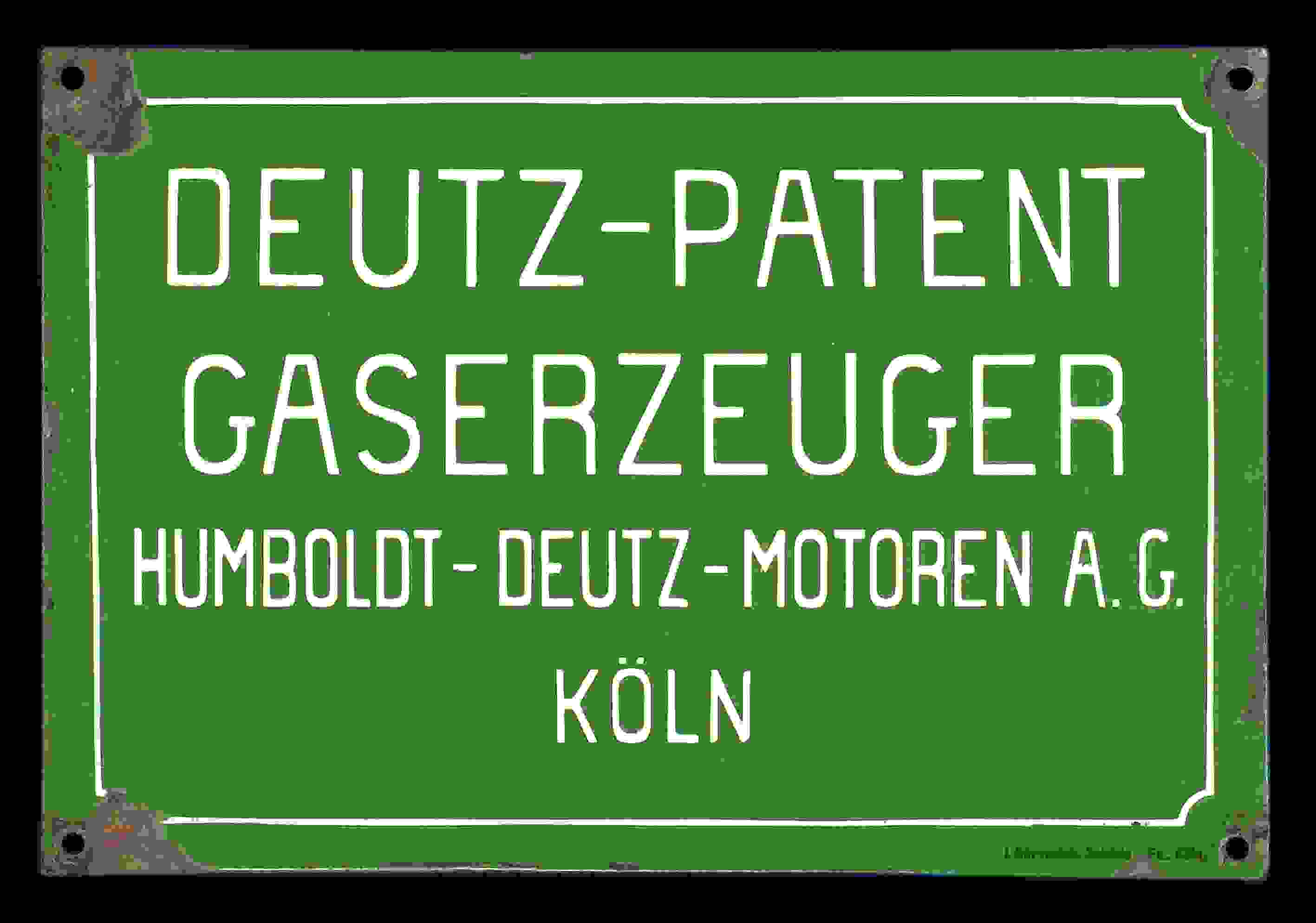 Deutz-Patent Gaserzeuger 