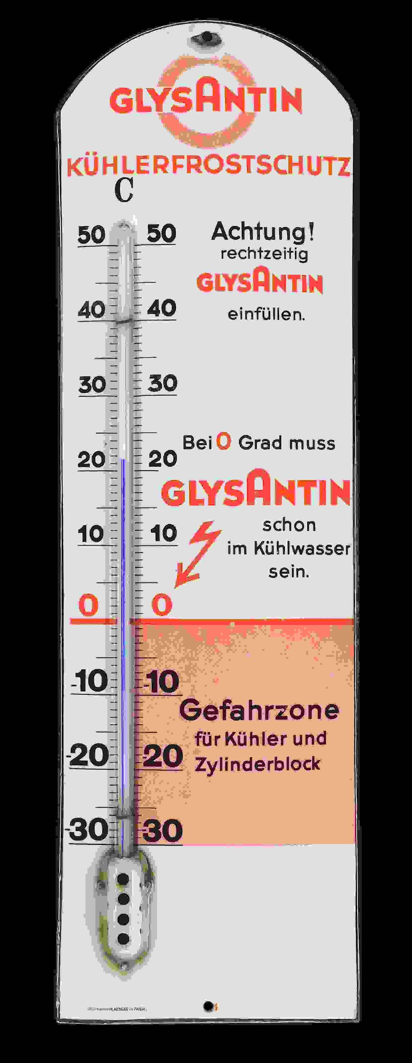 Glysantin Kühlerfrostschutz Thermometer 