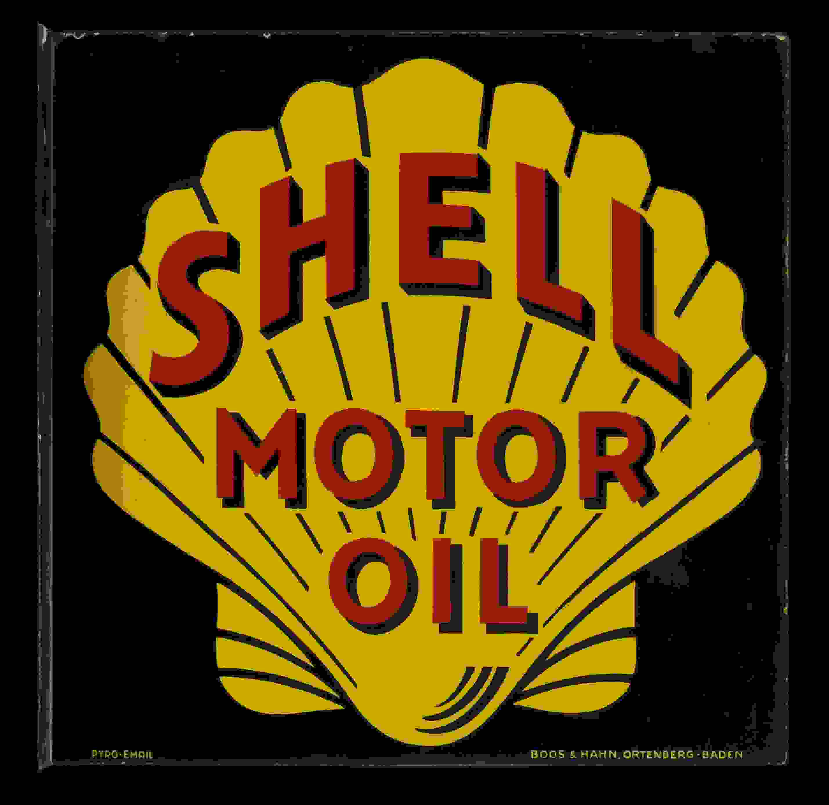 Shell Motor Oil Ausleger 