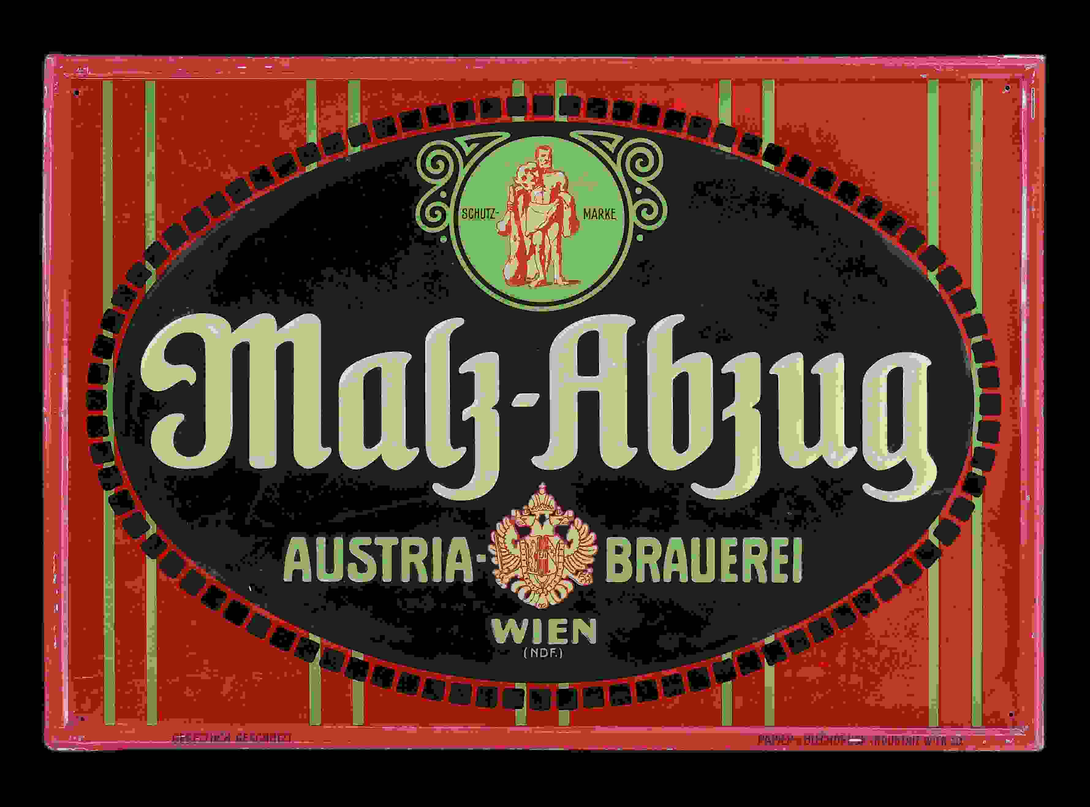 Malz-Abzug Austria-Brauerei 
