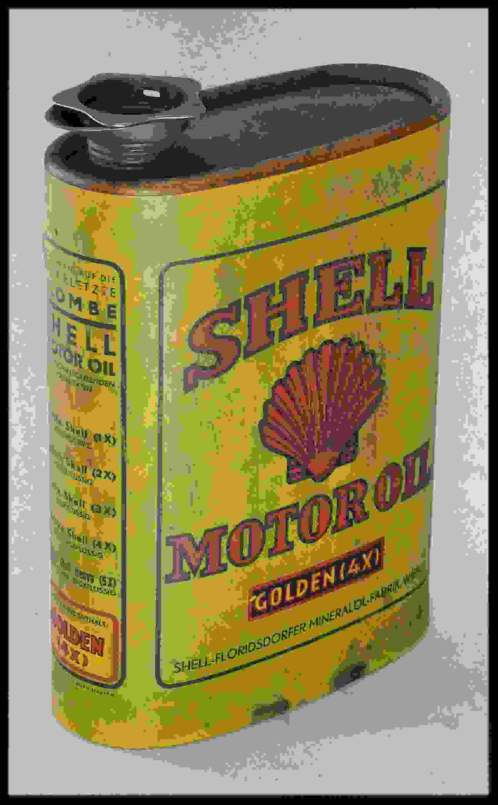 Shell Motor Oil Papp-Öldose 
