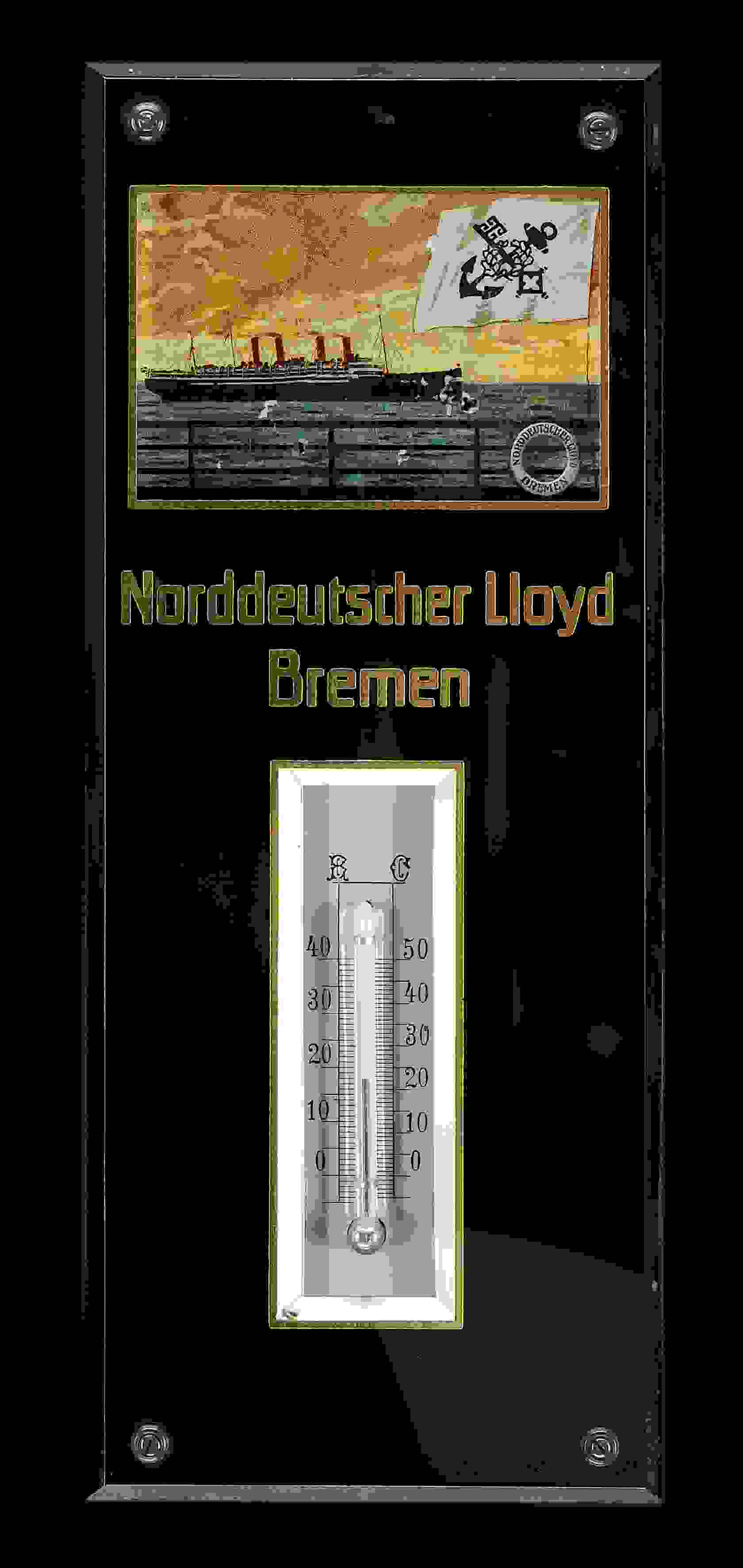 Norddeutscher Lloyd Bremen Thermometer 