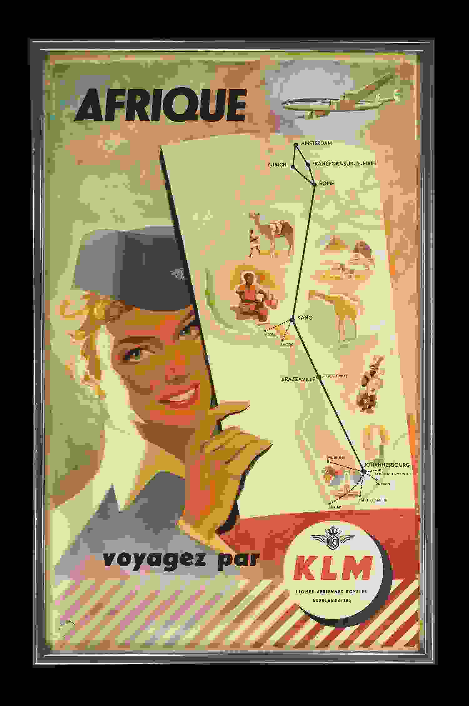 KLM Afrique Plakat 