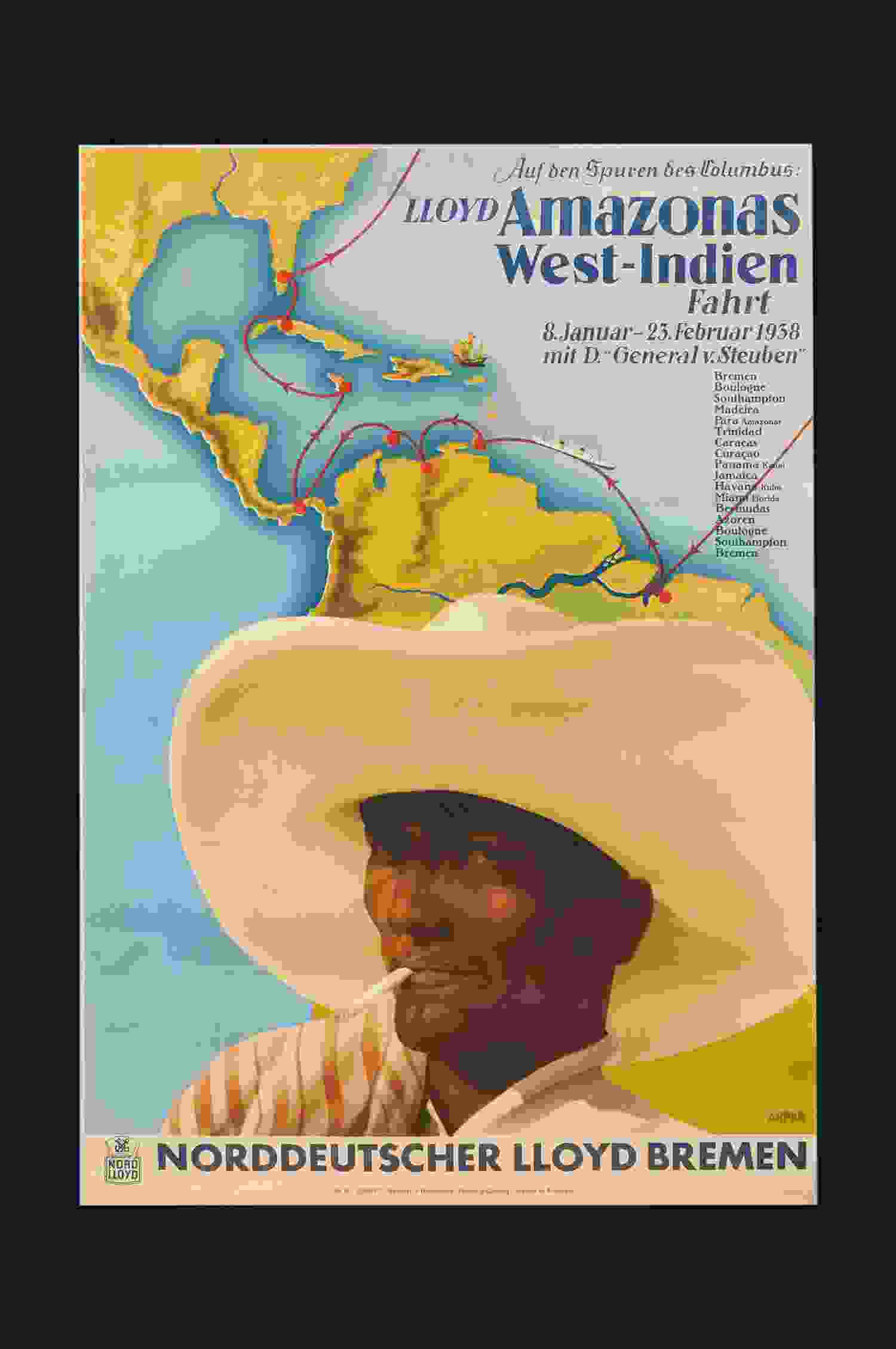 Norddeutscher Lloyd Amazonas West-Indien  