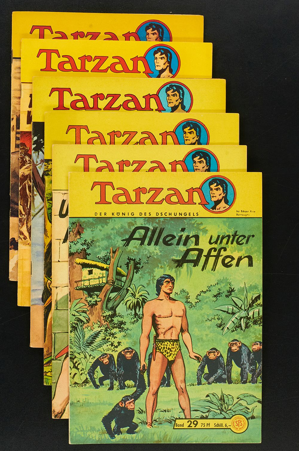 Tarzan Konvolut 6 Lehning Gb. 