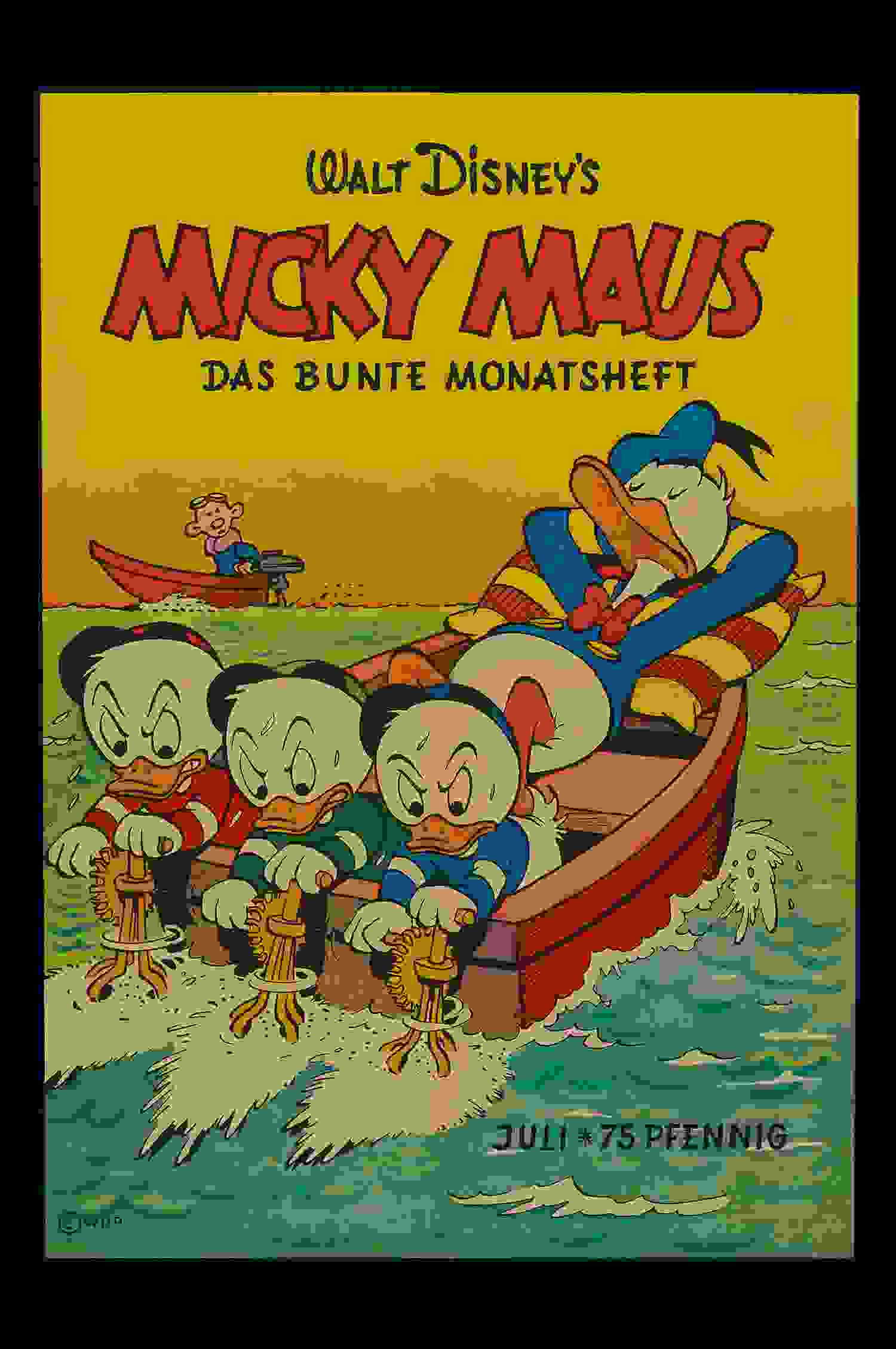 Micky Maus Ankündigungsplakat 1952 Nr. 7 