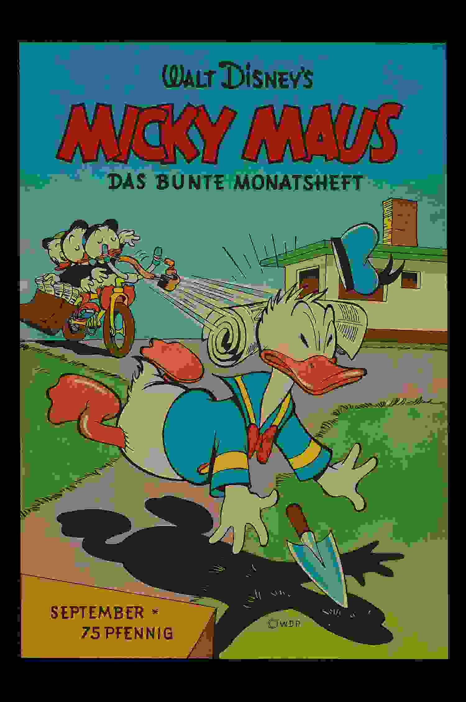 Micky Maus Ankündigungsplakat 1952 Nr. 9 