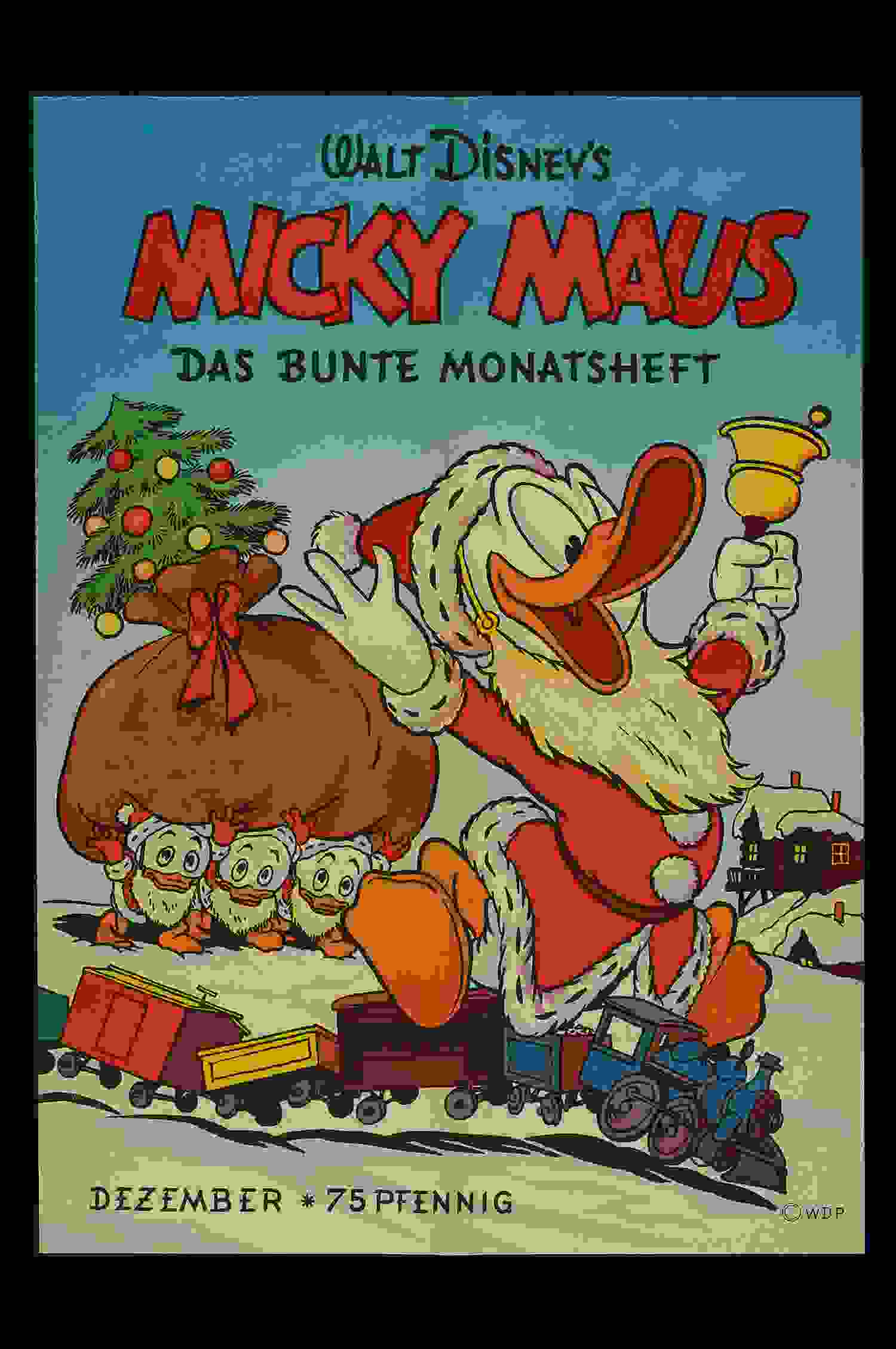 Micky Maus Ankündigungsplakat 1952 Nr. 12 