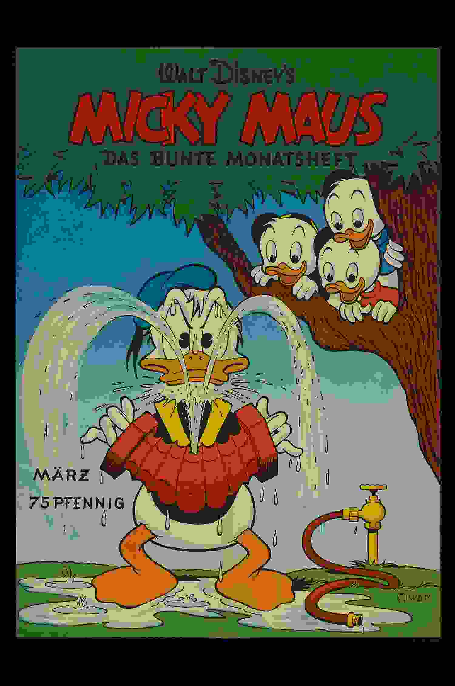 Micky Maus Ankündigungsplakat 1953 Nr. 3 
