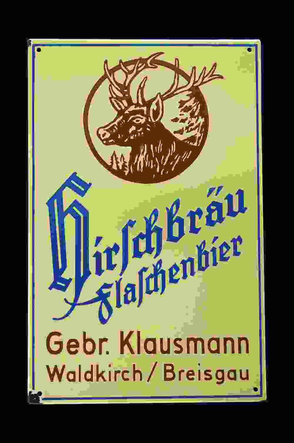 Hirschbräu Flaschenbier Gebr. Klausmann 