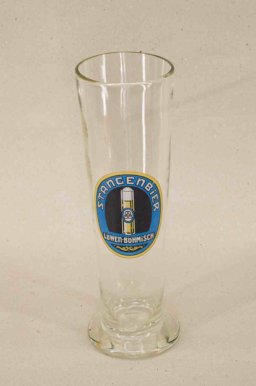 Löwen-Böhmisch Bier Stangenglas 