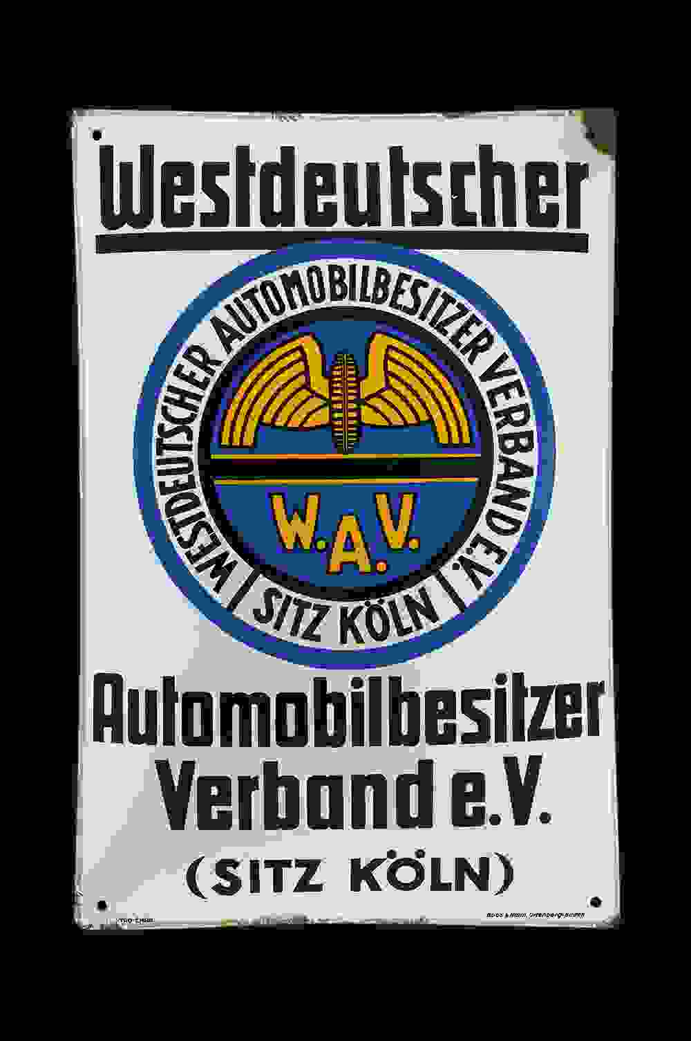 W.A.V. Westdeutscher Automobilbesitzer Verband 