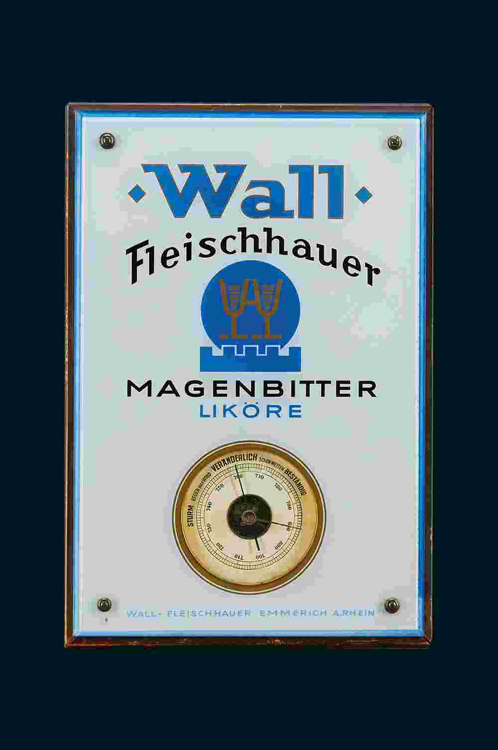 Wall Fleischhauer Magenbitter Barometer 
